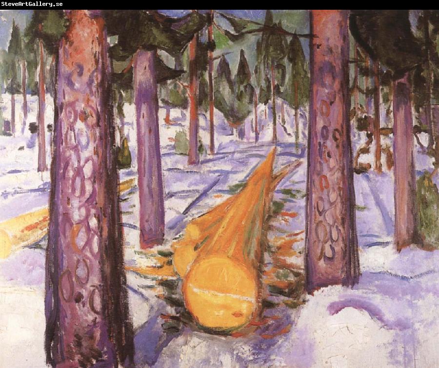 Edvard Munch Yellowe wood